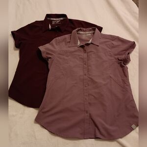 5.11 Tactical Freedom Flex Woven Short Sleeve Shirts Women's Size Large Lot Of 2